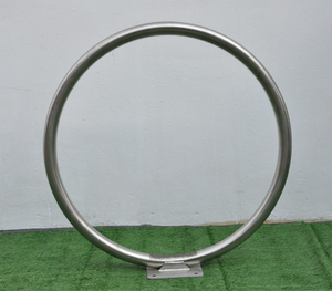 Enkel bøyle helvinklet ring sykkelstativ Curve Circle Cycle Stand