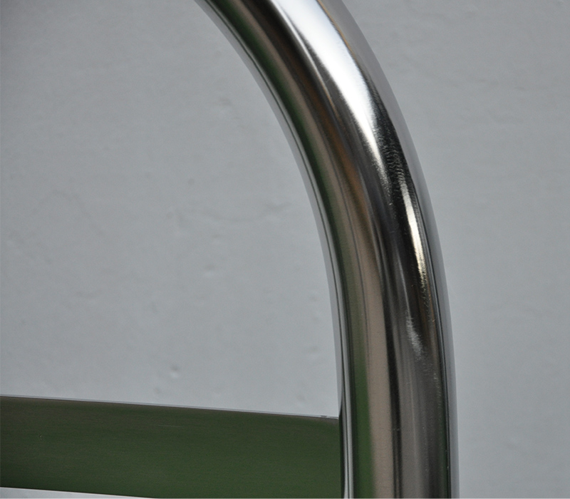 Gulvmontert U-form sykkelstativ i rustfritt stål