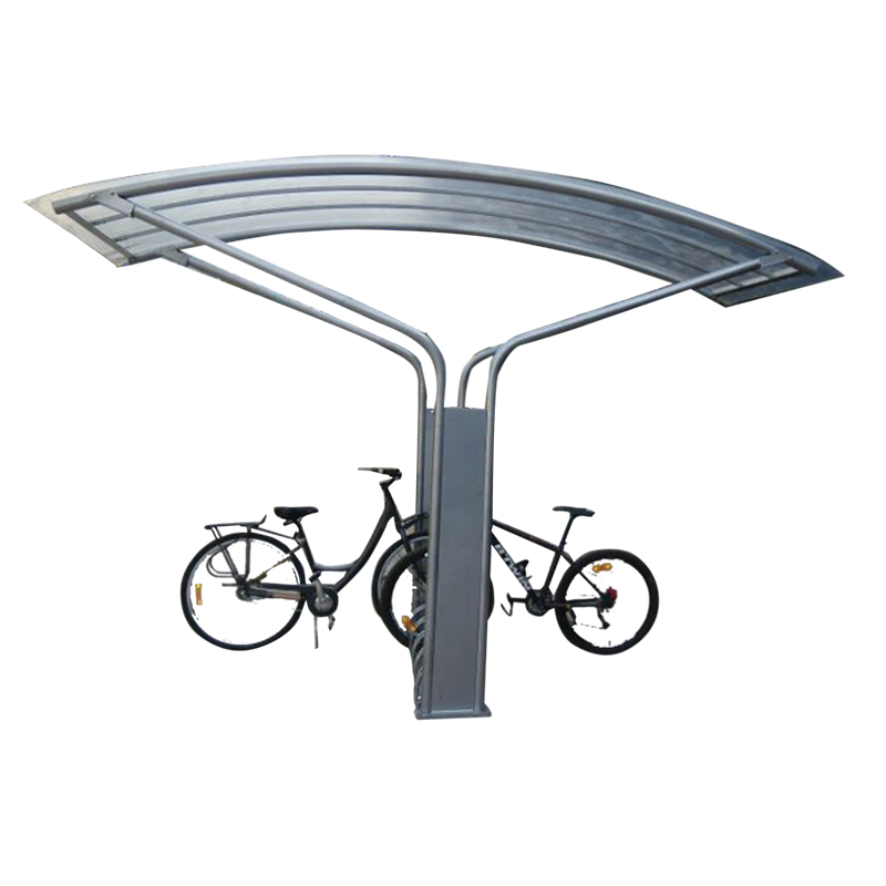 Hage Metal Outdoor Bike Shelters Sykkeloppbevaringsstativ Skur for Urban