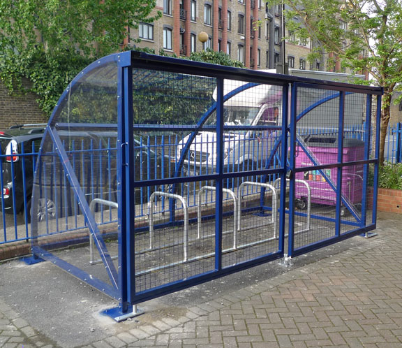 Utendørs Single Rain Shelter Canopy Bike Storage Shed til salgs