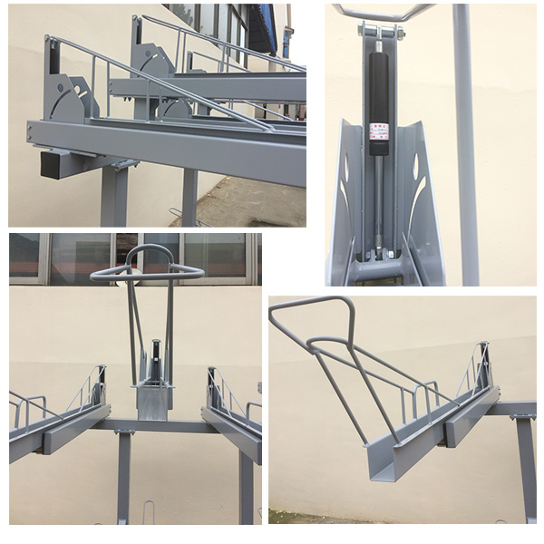 Tilpasset Doule Deck Multiple Bike Parkeringsstativ for garasje